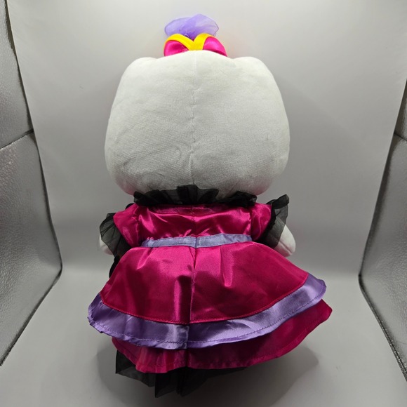 Sanrio Hello‎ Kitty Black Pink Halloween Masquerade Ball Plush Doll 12" - Picture 2 of 3